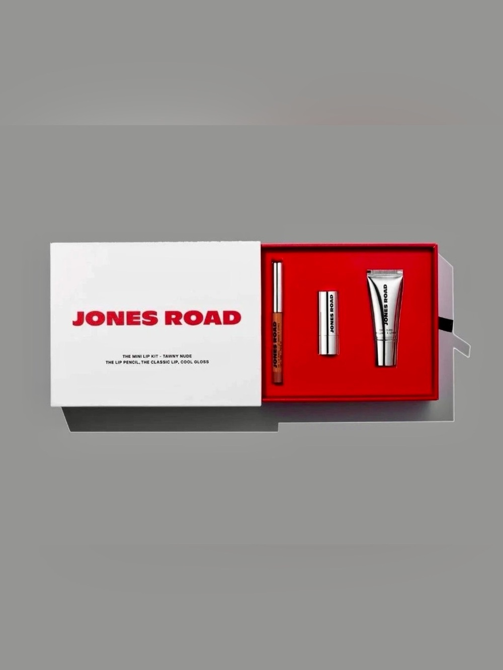 NWT Jones Road Beauty- The Mini Lip Kit, Mauve- Lipstick, Lip Gloss, Lip Pencil
